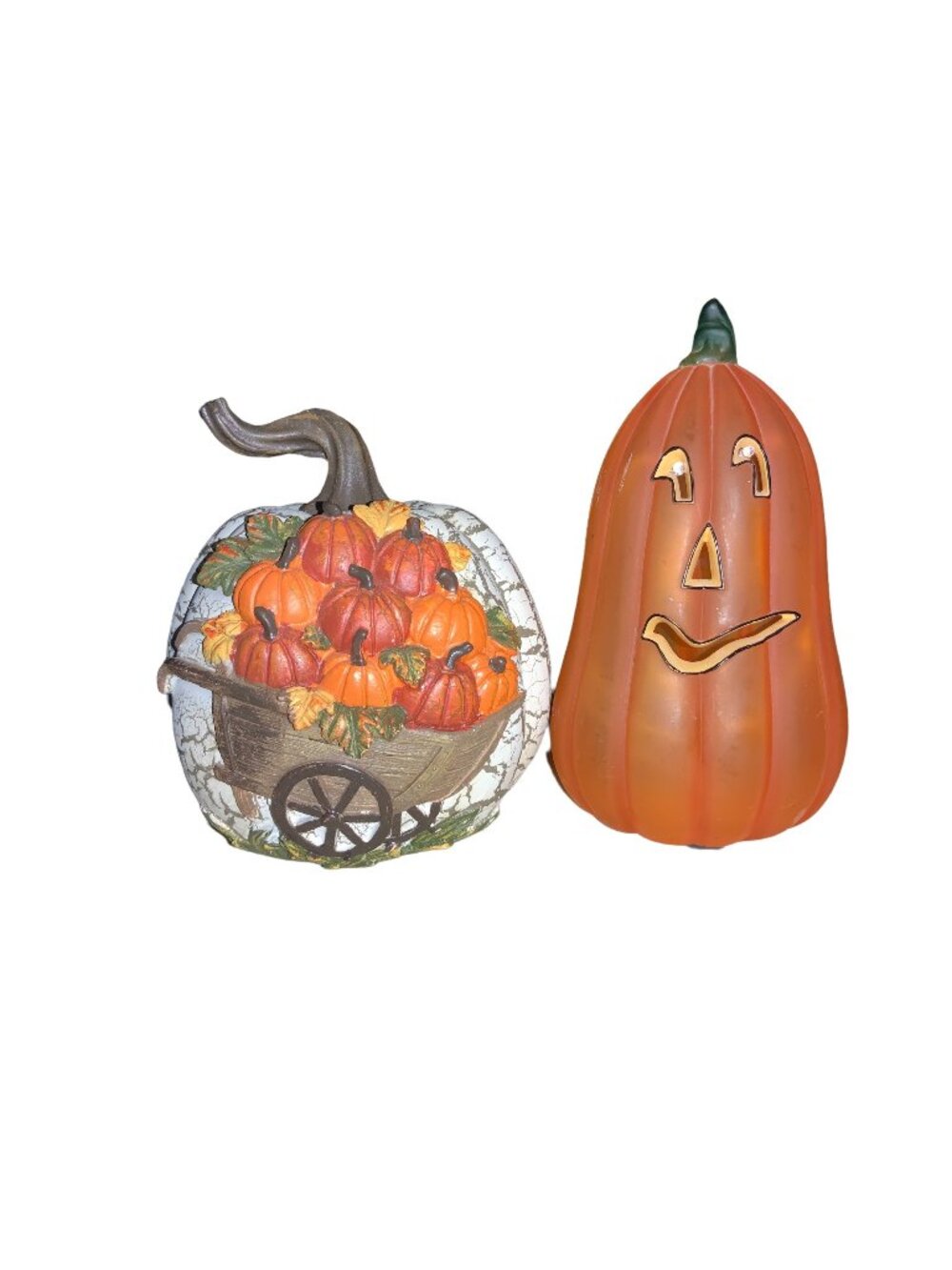Fall Harvest/ Halloween Jack-O-Lantern Pumpkin Tabletop Decor